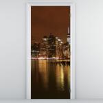 Mivali Fototapet pentru ușă - Oraș noaptea (D020388D95205)