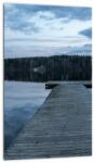 Mivali Tablou - Ponton de lemn, lac, dintr-o bucată 20x30 cm (V022655V2030)