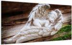 Mivali Tablou pe sticlă - Îngeraș dormind, dintr-o bucată 100x50 cm pe sticlă (V023442V10050GD)
