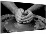 Mivali Tablou alb negru - producția de ceramică, dintr-o bucată 120x70 cm (V020349V12070)