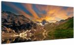 Mivali Tablou - Oglindirea în lacul montan, dintr-o bucată 100x40 cm (V021601V10040)