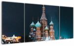 Mivali Tablou construcției din Rusia, din patru bucăți 160x80 cm (V021374V16080)