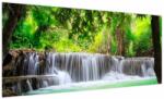 Mivali Tablou - cascada din Kanchanaburi, Thailanda, dintr-o bucată 100x40 cm (V023684V10040)
