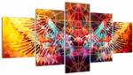 Mivali Tablou - Merkaba cu aripi, abstracție, din cinci bucăți 150x80 cm (V022902V150805PCS)