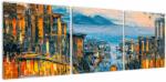 Mivali Tablou - Telecabină, San Francisco, din trei bucăți 120x40 cm (V022949V12040)