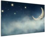 Mivali Tablou - Luna cu stele, dintr-o bucată 120x80 cm (V022333V12080)