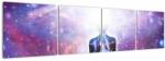 Mivali Tablou - Conexiune cu univers, din patru bucăți 160x40 cm (V022925V16040)