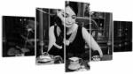 Mivali Tablou cu femeie, din cinci bucăți 150x80 cm (V022261V150805PCS)
