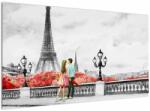 Mivali Tablou îndrăgostiții în Paris, dintr-o bucată 120x70 cm (V022029V12070)