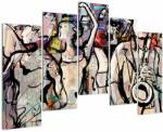 Mivali Tablou - Seara de jazz, din cinci bucăți 125x90 cm (V023533V12590)