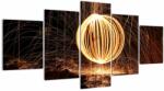 Mivali Tablou cu bilă iluminată, din cinci bucăți 150x80 cm (V020470V150805PCS)