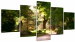 Mivali Tablou cu parc, din cinci bucăți 150x80 cm (V020213V150805PCS)