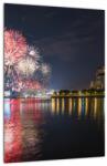 Mivali Tablou cu artificii in Singapur, dintr-o bucată 30x40 cm (V020035V3040)