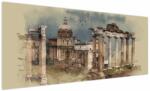 Mivali Tablou - Forumul Roman, Roma, Italia, dintr-o bucată 250x125 cm (V023204V250125)