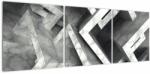 Mivali Tablou cu cuburi abstracte, din trei bucăți 120x40 cm (V022004V12040)