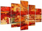 Mivali Tablou cu pictură pe pereți, din cinci bucăți 150x105 cm (V021108V150105)