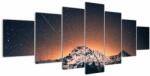 Mivali Tablou cu cerul nocturn și munți, din șapte bucăți 210x100 cm (V020895V210100)