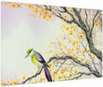 Mivali Tablou - Pasăre în copac, acuarelă, dintr-o bucată 90x60 cm (V024106V9060)