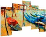Mivali Tablou - Port în Veneția, din cinci bucăți 125x90 cm (V023366V12590)