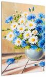 Mivali Tablou pictat cu vaza și flori, dintr-o bucată 50x70 cm (V022252V5070)