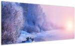 Mivali Tablou - Râu înghețat, dintr-o bucată 100x40 cm (V022488V10040)