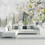 Mivali Fototapet - Flori albe, vintage, vlies, 245x170 cm (T100406TQ5)