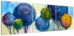 Mivali Tablou - Copaci, pictură în ulei, din trei bucăți 150x50 cm (V023062V15050)