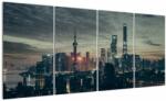 Mivali Tablou cu orașul în amurg, din patru bucăți 160x80 cm (V021376V16080)