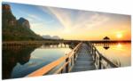 Mivali Tablou ponton din lemn, dintr-o bucată 250x125 cm (V020609V250125)