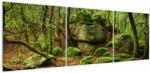 Mivali Tablou cu pădurea fermecată, din trei bucăți 150x50 cm (V020867V15050)