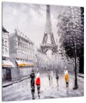 Mivali Tablou - Pictură în ulei, Paris, dintr-o bucată 40x40 cm (V023196V4040)