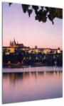 Mivali Tablou cu palatul din Praga și Vltava, dintr-o bucată 50x70 cm (V020901V5070)