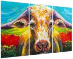 Mivali Tablou - Vacă pictată, din trei bucăți 120x80 cm (V024004V120803PCS)