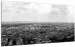 Mivali Tablou pe sticlă - Acoperișuri clădirilor din Paris, dintr-o bucată 100x50 cm pe sticlă (V022613V10050GD)
