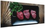 Mivali Tablou cu carne pe farfurie, dintr-o bucată 200x100 cm (V021193V200100)