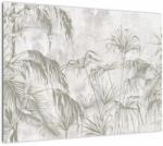 Mivali Tablou - Plante tropicale pe perete gri, dintr-o bucată 70x50 cm (V022878V7050)
