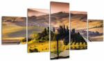Mivali Tablou cu peisaj în carte, din cinci bucăți 125x70 cm (V020965V12570)
