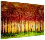 Mivali Tablou - Pictura pădurii cu frunziș, dintr-o bucată 100x70 cm (V021984V10070)