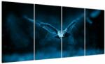 Mivali Tablou cu bufnița zburând, din patru bucăți 160x80 cm (V020478V16080)