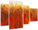 Mivali Tablou cu abstracție pictată (cu ceas), din patru bucăți 110x75 cm cu ceas (V022223V11075C)