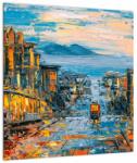 Mivali Tablou pe sticlă - Telecabină, San Francisco, dintr-o bucată 40x40 cm pe sticlă (V022949V4040GD)