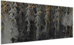 Mivali Tablou - Crenguțe de salcie, fundal negru, dintr-o bucată 200x100 cm (V022872V200100)