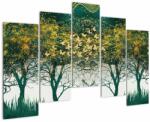 Mivali Tablou - Căprioare în pădurea verde, din cinci bucăți 125x90 cm (V022895V12590)
