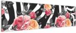 Mivali Tablou cu trandafiri înfloriți, din trei bucăți 170x50 cm (V022024V17050)