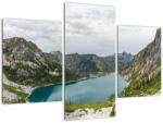 Mivali Tablou cu lac în munți, din trei bucăți 90x60 cm (V020243V90603PCS)