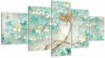 Mivali Tablou cu flori și fluturi, din cinci bucăți 150x80 cm (V020716V150805PCS)