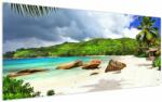 Mivali Tablou - Seychelles, plaja Takamaka, dintr-o bucată 200x100 cm (V022755V200100)