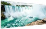 Mivali Tablou cu cascadele și corabie, dintr-o bucată 120x50 cm (V020550V12050)
