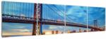 Mivali Tablou - Podul Benjamin Franklin, Philadelphia, din patru bucăți 160x40 cm (V023187V16040)
