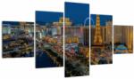 Mivali Tablou - Las Vegas, din cinci bucăți 125x70 cm (V020265V12570)